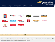 Tablet Screenshot of parkallee.ch